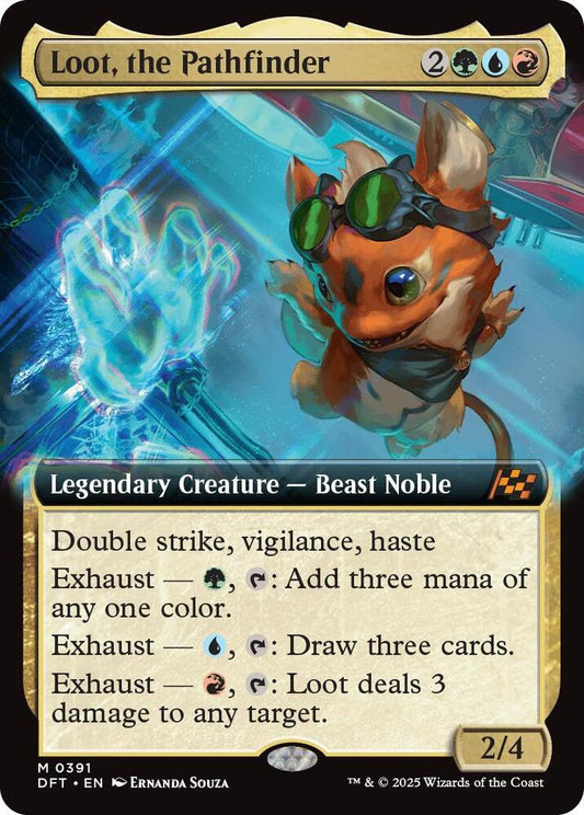 Loot, the Pathfinder (Extended Art) - Aetherdrift (DFT) NM