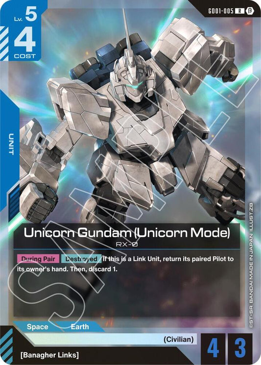 Unicorn Gundam (Unicorn Mode) - Edition Beta (GD01_b) NM *FOIL*