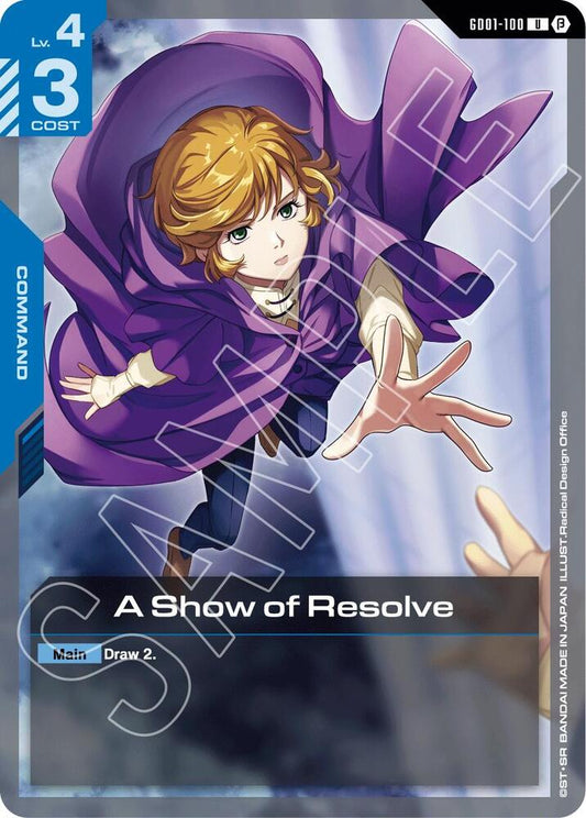 A Show of Resolve - Edition Beta (GD01_b) NM