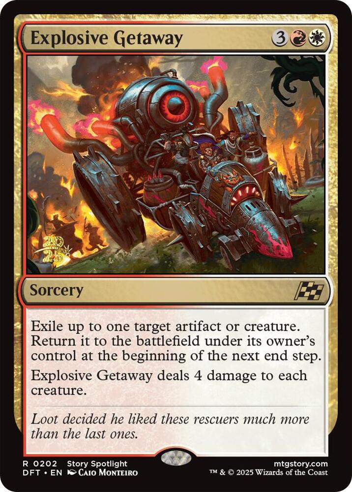 Explosive Getaway - Prerelease Cards (PRE) NM *FOIL* SEALED
