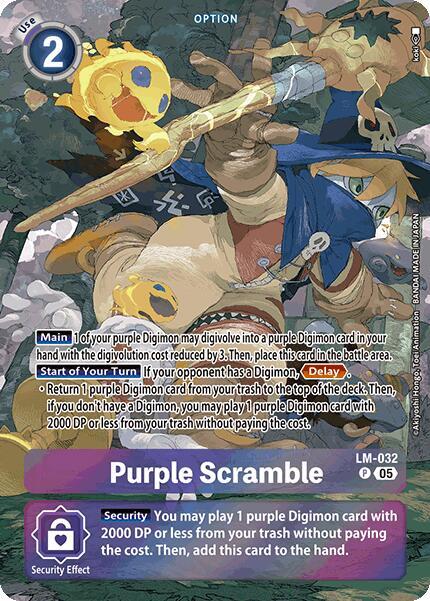 Purple Scramble (Alternate Art) - Starter Deck 20: Protector of Light (ST-20) NM *FOIL*
