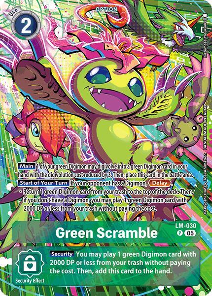 Green Scramble (Alternate Art) - Starter Deck 21: Hero of Hope (ST-21) NM *FOIL*