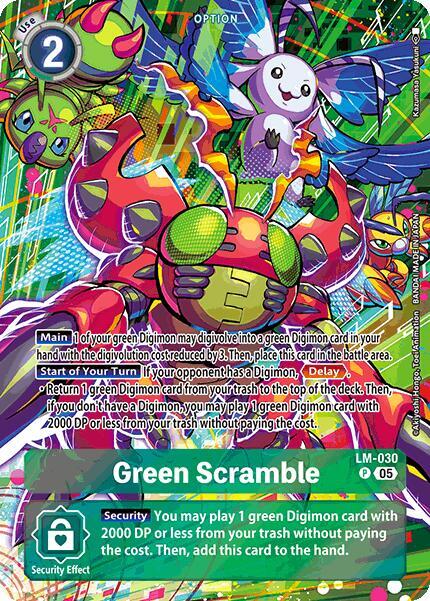 Green Scramble (Alternate Art) - Starter Deck 20: Protector of Light (ST-20) LP *FOIL*