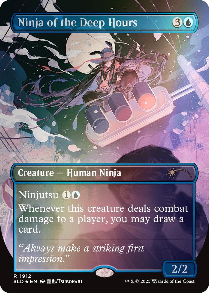 Ninja of the Deep Hours (Rainbow Foil) - Secret Lair Drop Series (SLD) NM *FOIL*