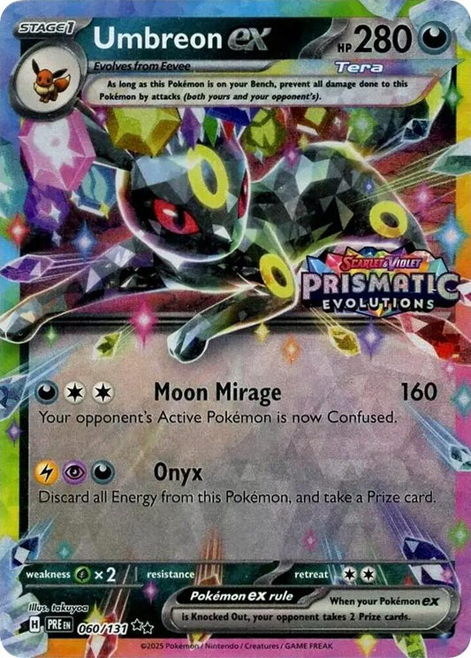 Umbreon ex - 060/131 (Prismatic Evolutions Stamp) - Miscellaneous Cards & Products (MCAP) NM *FOIL*