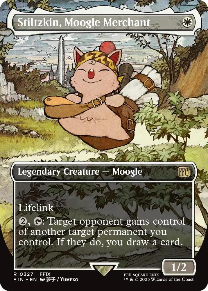 Stiltzkin, Moogle Merchant (Borderless) - FINAL FANTASY (FIN) NM