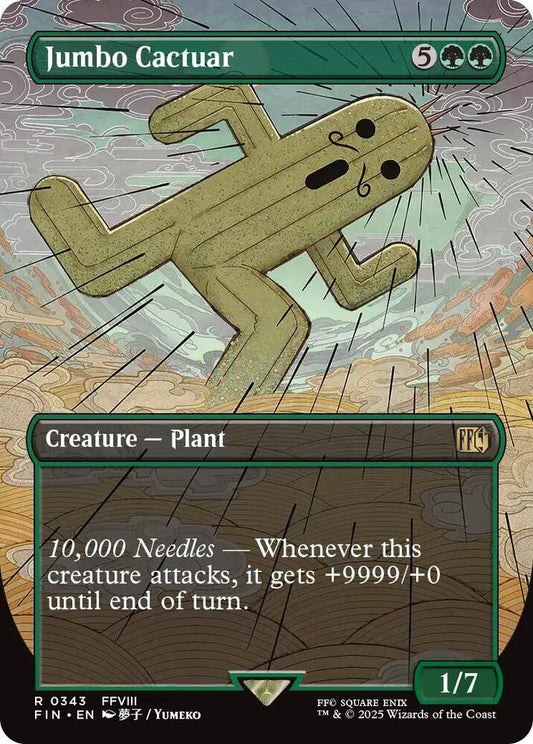 Jumbo Cactuar (Borderless) - FINAL FANTASY (FIN) NM