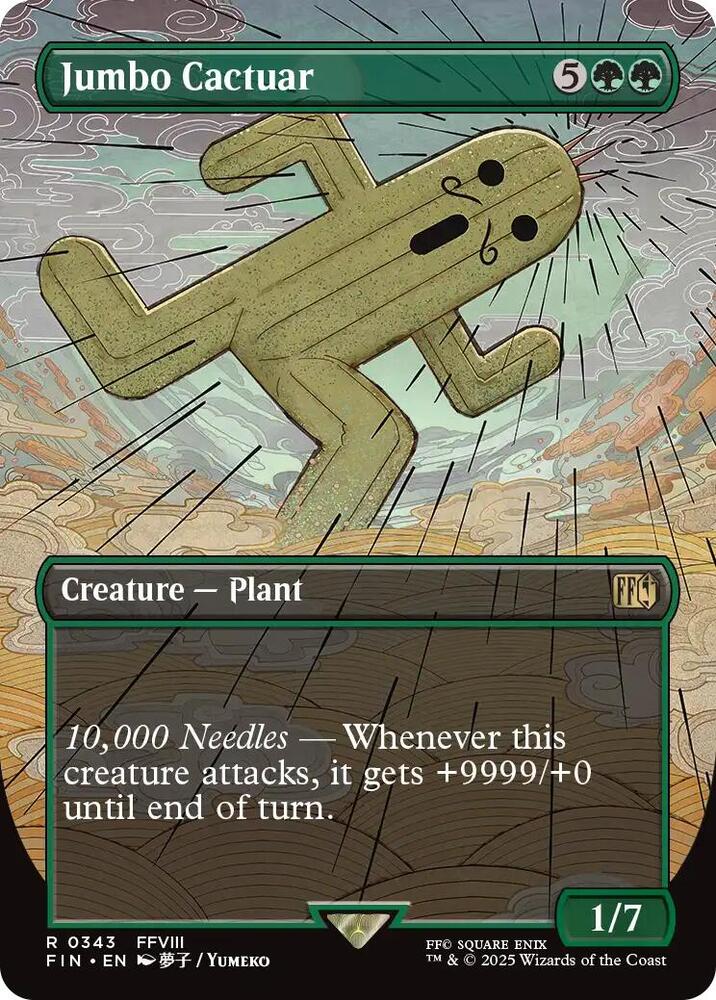 Jumbo Cactuar (Borderless) - FINAL FANTASY (FIN) NM