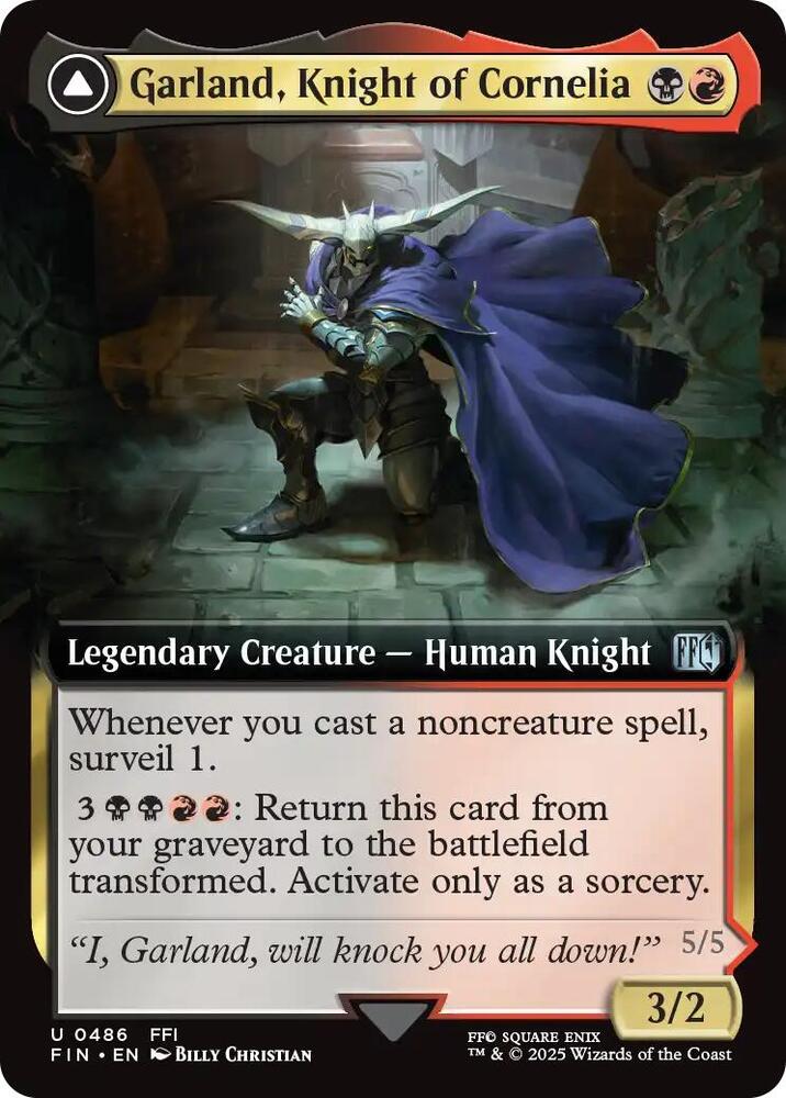 Garland, Knight of Cornelia (Extended Art) - FINAL FANTASY (FIN) NM