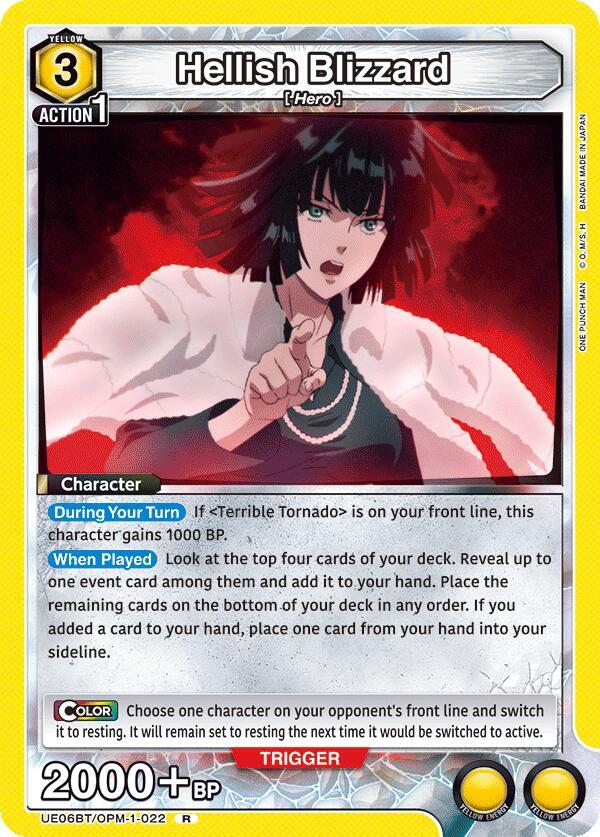 Hellish Blizzard (022) - UE06BT: One Punch Man (UE06BT) NM *FOIL*