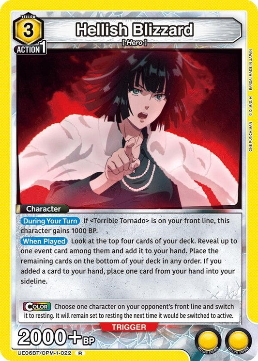 Hellish Blizzard (022) - UE06BT: One Punch Man (UE06BT) NM *FOIL*