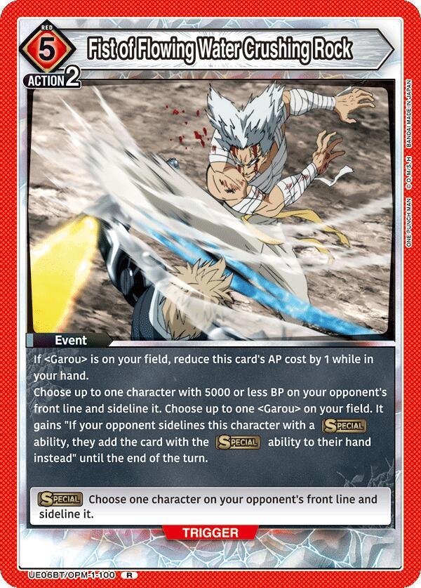 Fist of Flowing Water Crushing Rock - UE06BT: One Punch Man (UE06BT) NM *FOIL*