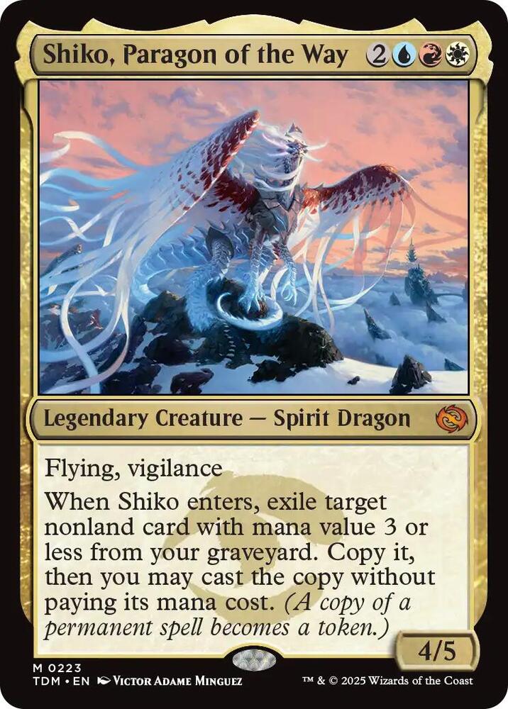 Shiko, Paragon of the Way - Tarkir: Dragonstorm (TDM) NM