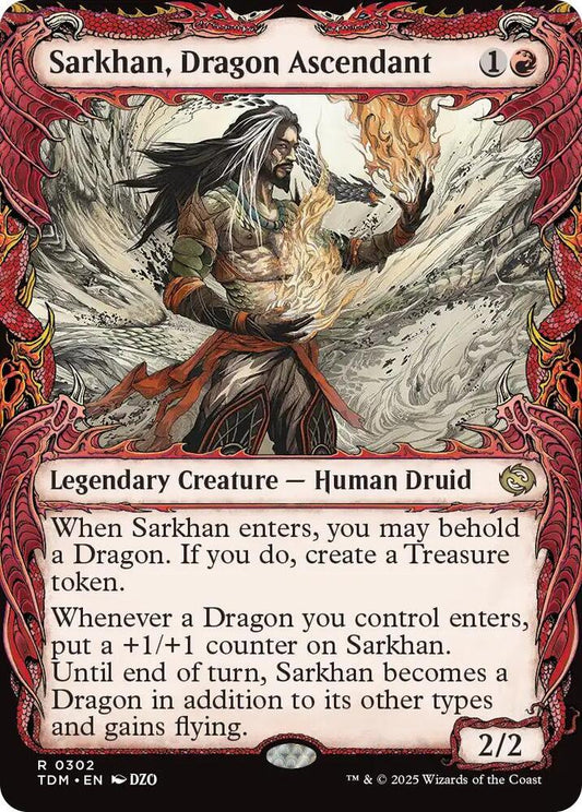 Sarkhan, Dragon Ascendant (0302) (Showcase) - Tarkir: Dragonstorm (TDM) NM