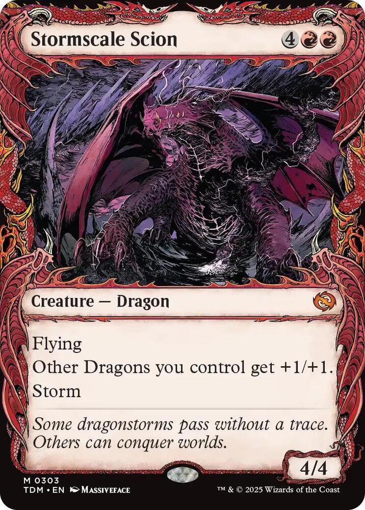 Stormscale Scion (Showcase) - Tarkir: Dragonstorm (TDM) NM