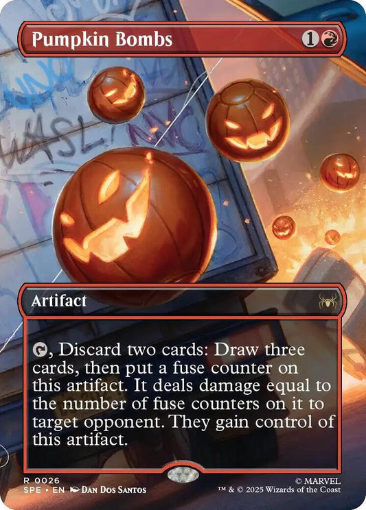 Pumpkin Bombs (Borderless) - Marvel's Spider-Man: Eternal-Legal (SPE) NM *FOIL*