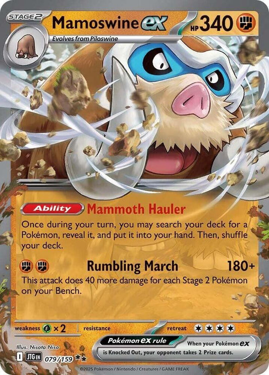 Mamoswine ex - 079/159 - SV09: Journey Together (JTG) NM *FOIL*