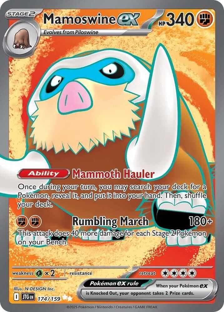 Mamoswine ex - 174/159 - SV09: Journey Together (JTG) NM *FOIL*