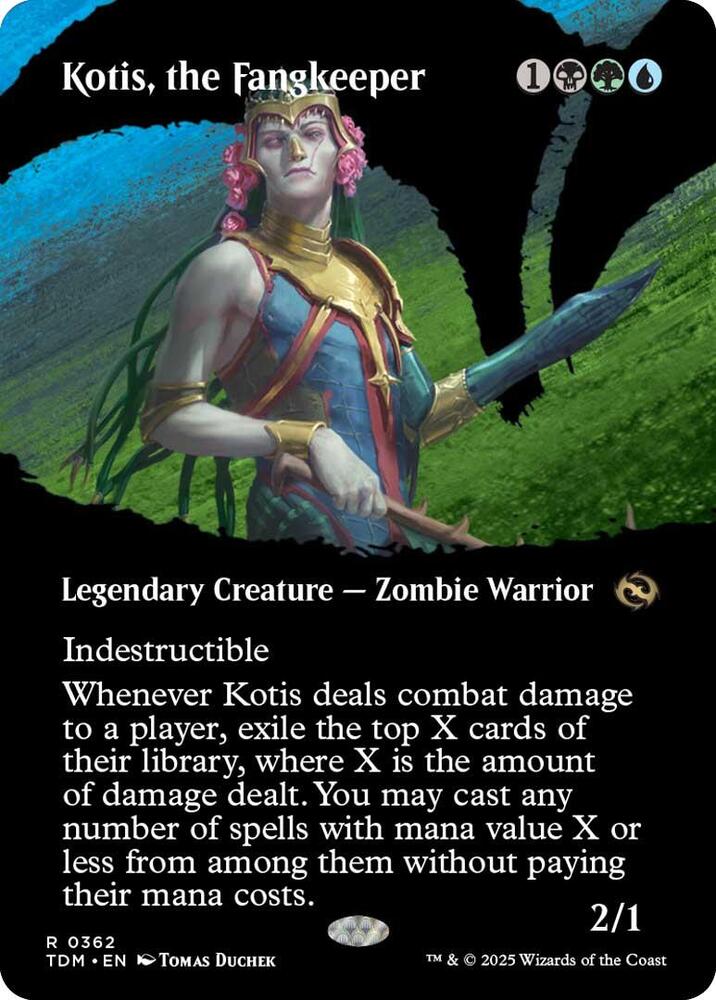 Kotis, the Fangkeeper (Borderless) - Tarkir: Dragonstorm (TDM) NM *FOIL*