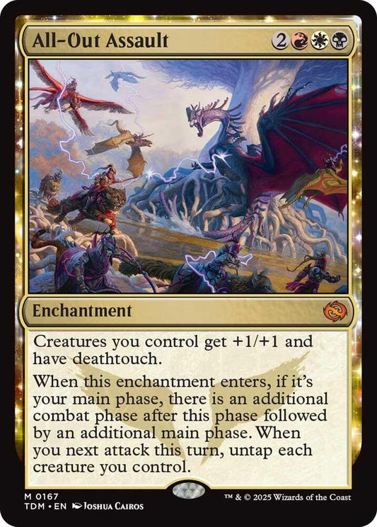 All-Out Assault - Tarkir: Dragonstorm (TDM) NM