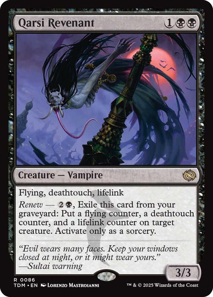 Qarsi Revenant - Tarkir: Dragonstorm (TDM) NM *FOIL*