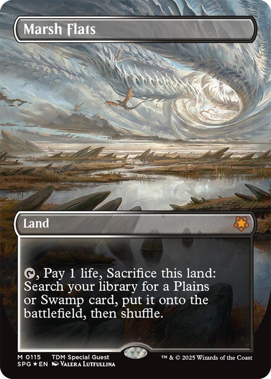 Marsh Flats (Borderless) (Dragonscale Foil) - Special Guests (SPG) NM *FOIL*