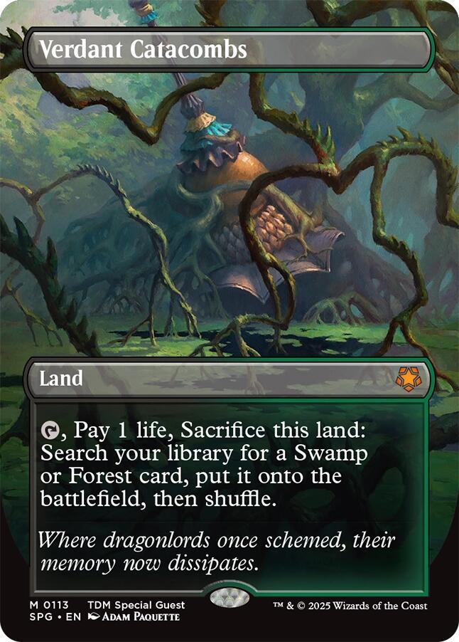 Verdant Catacombs (Borderless) - Special Guests (SPG) NM *FOIL*