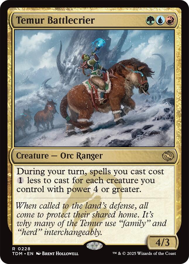 Temur Battlecrier - Tarkir: Dragonstorm (TDM) LP *FOIL*