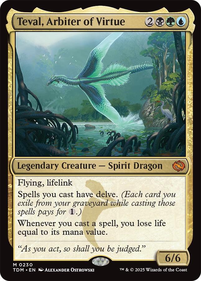 Teval, Arbiter of Virtue - Tarkir: Dragonstorm (TDM) NM