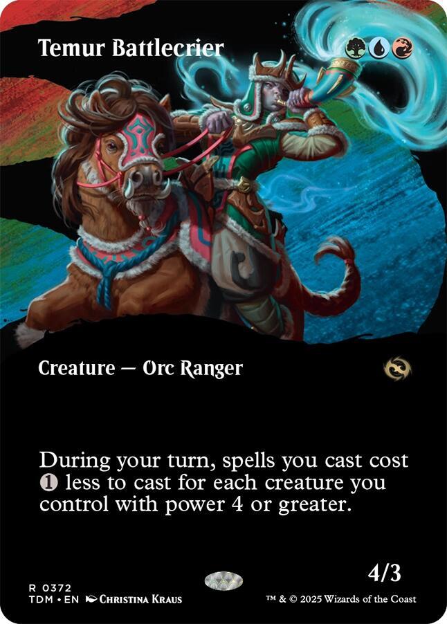 Temur Battlecrier (Borderless) - Tarkir: Dragonstorm (TDM) LP