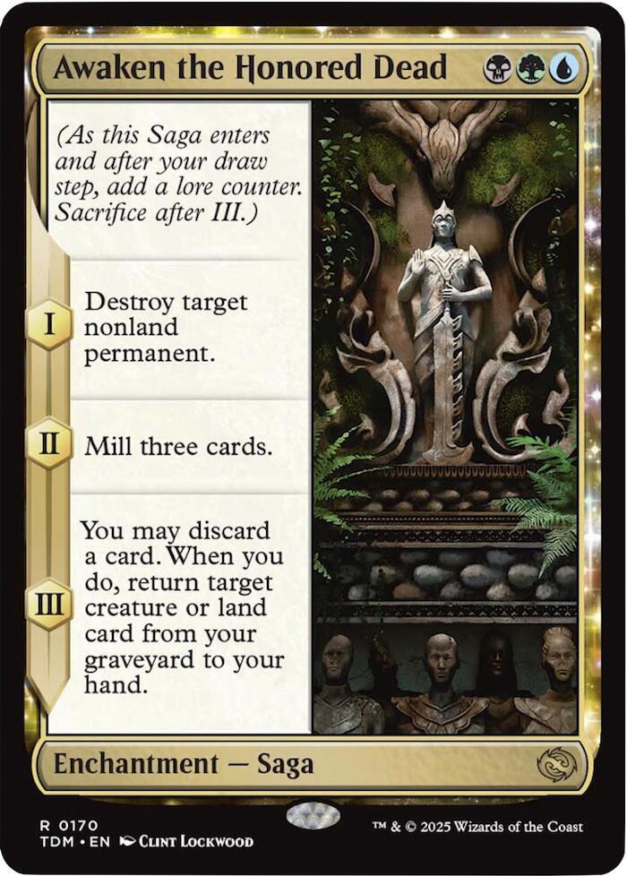 Awaken the Honored Dead - Tarkir: Dragonstorm (TDM) NM *FOIL*