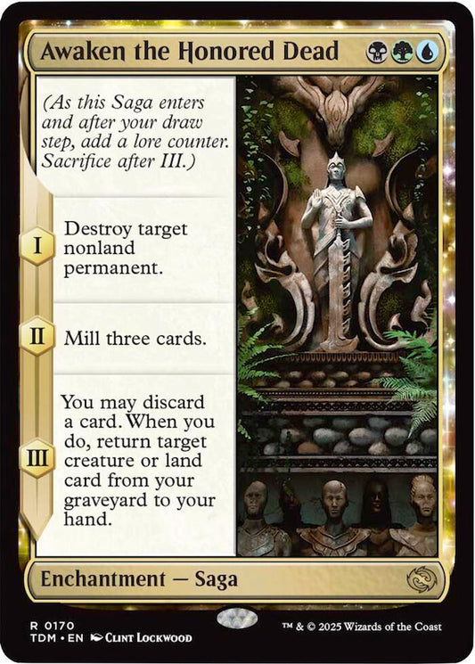 Awaken the Honored Dead - Tarkir: Dragonstorm (TDM) NM *FOIL*