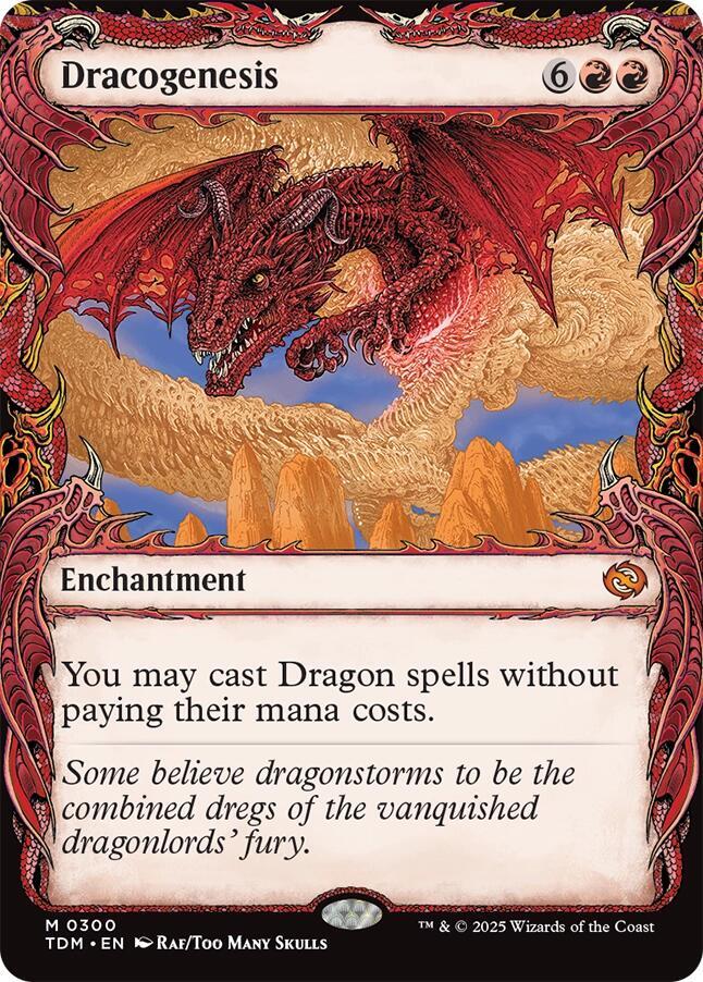Dracogenesis (0300) (Showcase) - Tarkir: Dragonstorm (TDM) NM *FOIL*