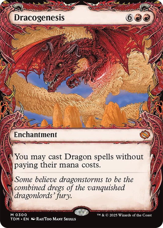 Dracogenesis (0300) (Showcase) - Tarkir: Dragonstorm (TDM) NM *FOIL*