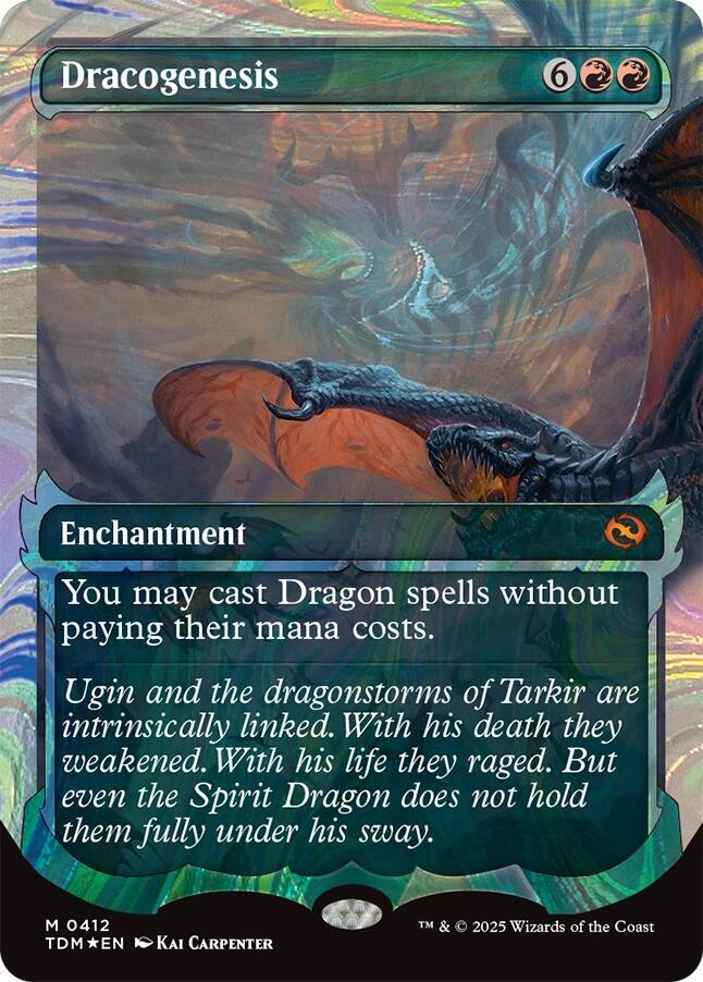 Dracogenesis (0412) (Showcase) (Halo Foil) - Tarkir: Dragonstorm (TDM) NM *FOIL*