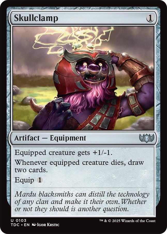 Skullclamp - Commander: Tarkir: Dragonstorm (TDC) LP