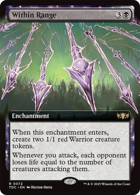 Within Range (Extended Art) - Commander: Tarkir: Dragonstorm (TDC) NM