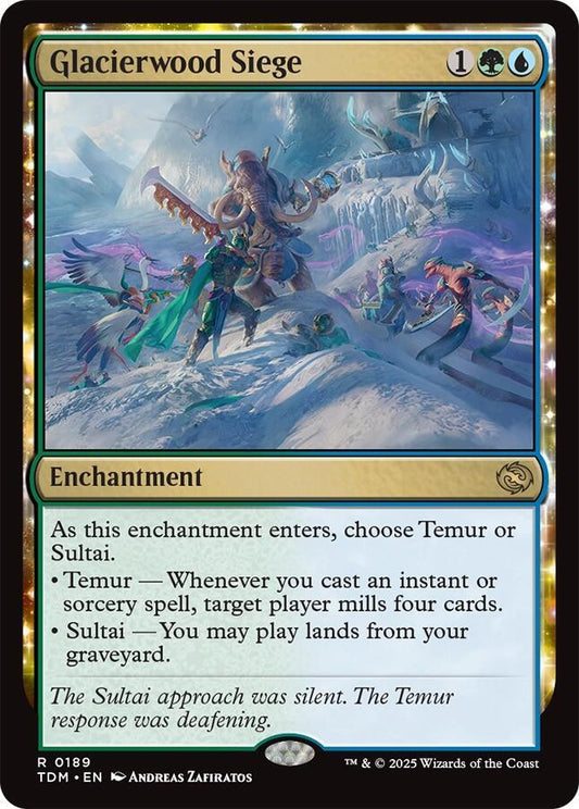 Glacierwood Siege - Tarkir: Dragonstorm (TDM) NM *FOIL*