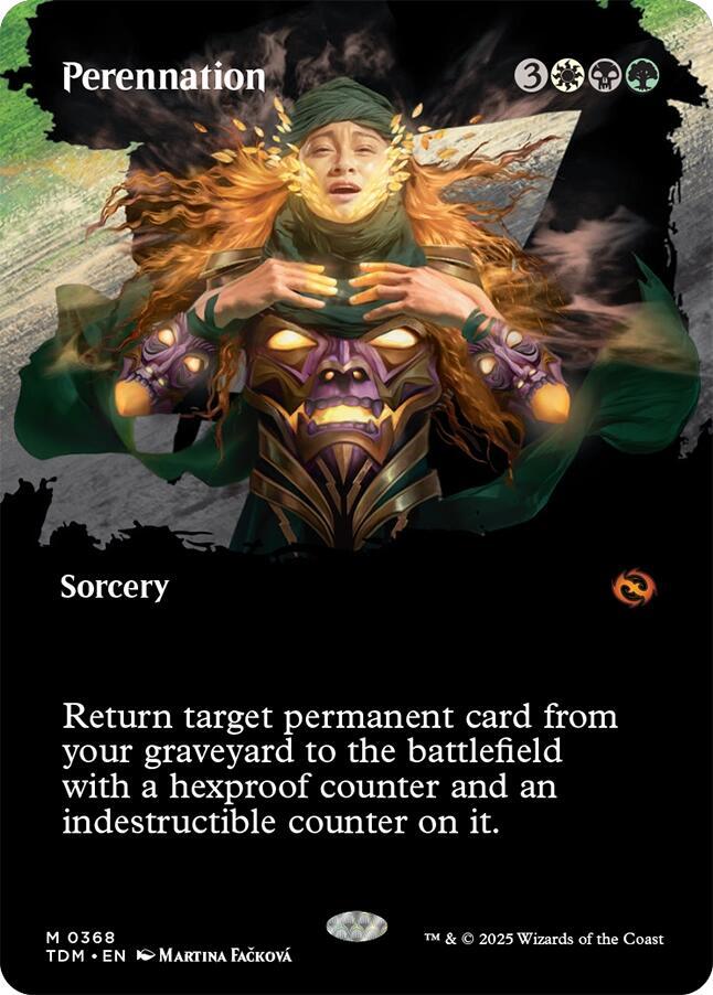 Perennation (Borderless) - Tarkir: Dragonstorm (TDM) NM *FOIL*