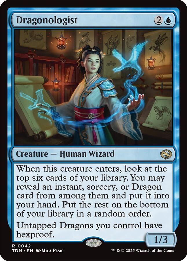 Dragonologist - Tarkir: Dragonstorm (TDM) NM *FOIL*