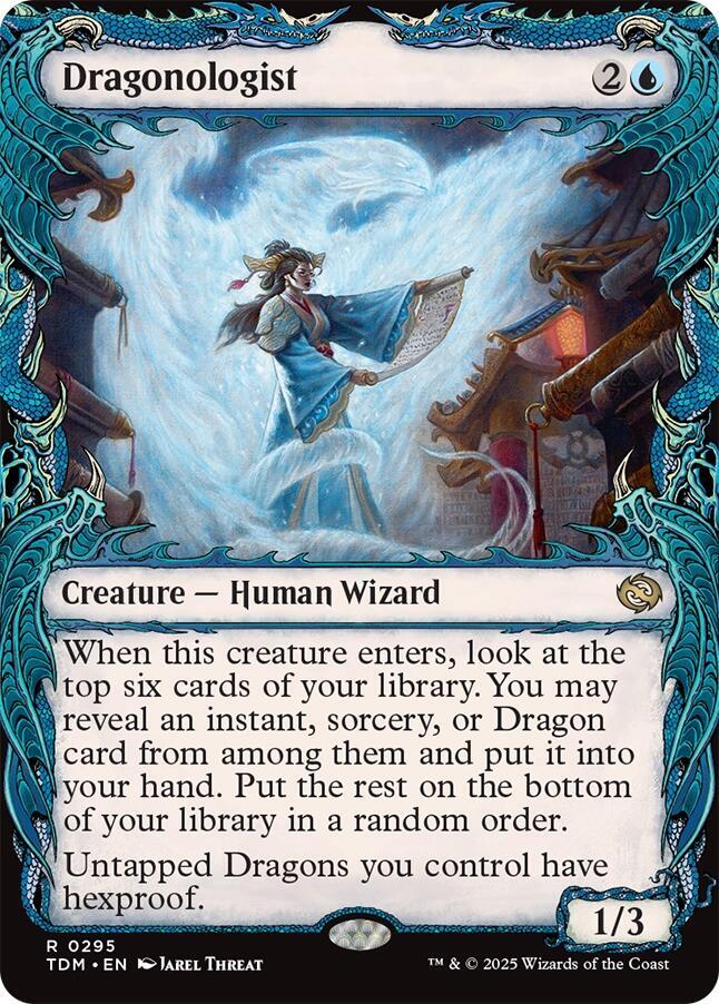 Dragonologist (Showcase) - Tarkir: Dragonstorm (TDM) NM *FOIL*