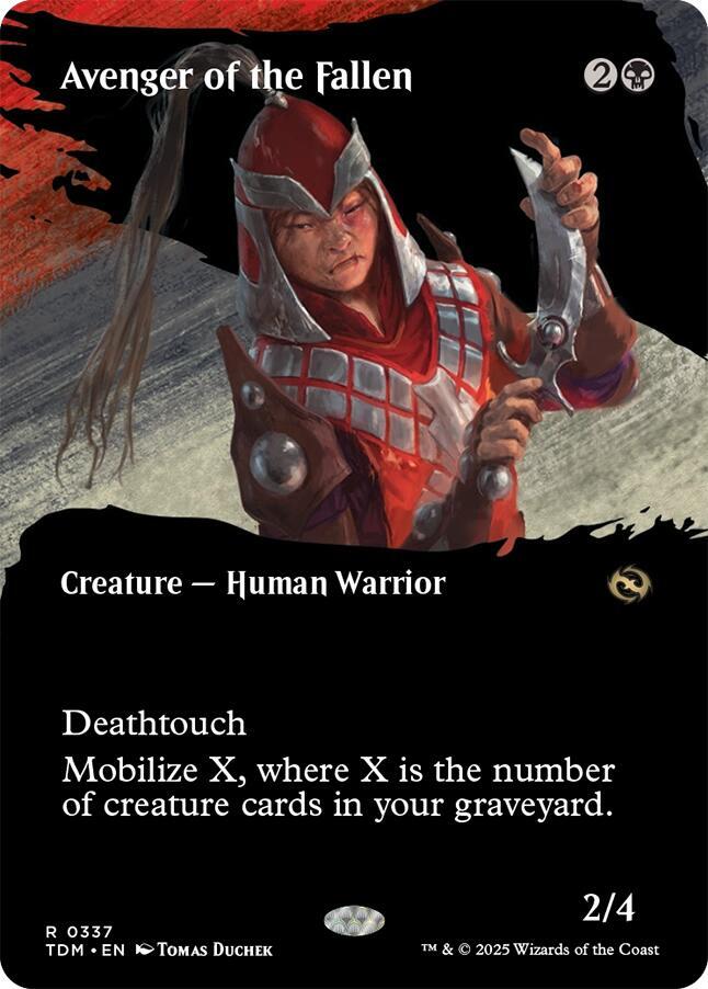 Avenger of the Fallen (Borderless) - Tarkir: Dragonstorm (TDM) NM