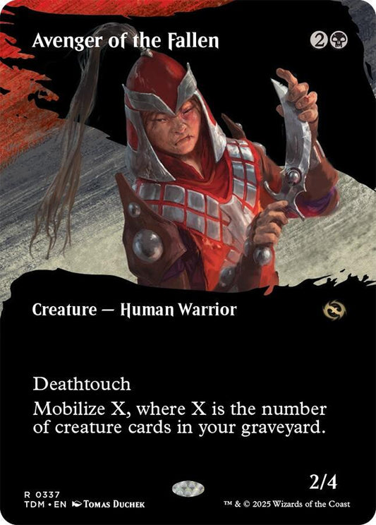 Avenger of the Fallen (Borderless) - Tarkir: Dragonstorm (TDM) NM