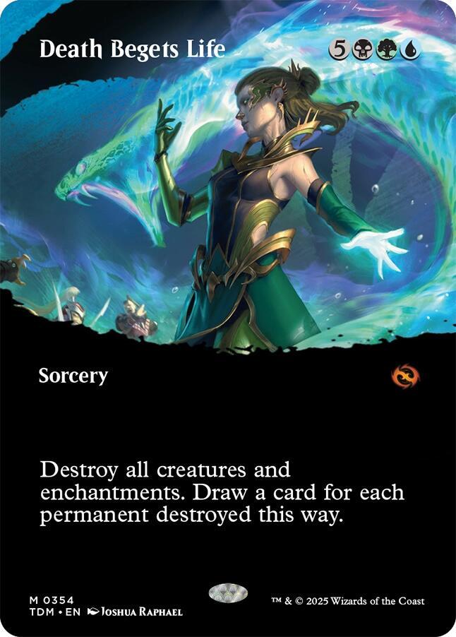 Death Begets Life (Borderless) - Tarkir: Dragonstorm (TDM) NM