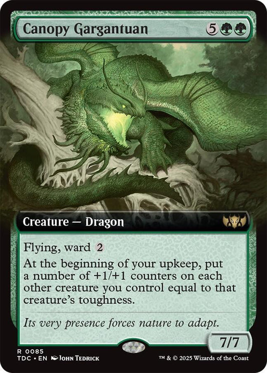 Canopy Gargantuan (Extended Art) - Commander: Tarkir: Dragonstorm (TDC) NM