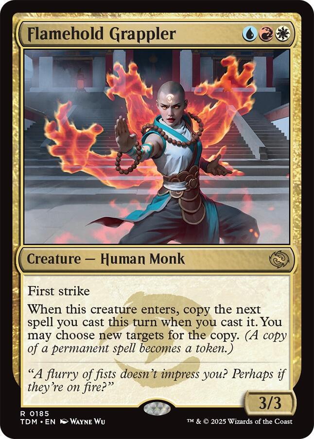 Flamehold Grappler - Tarkir: Dragonstorm (TDM) NM *FOIL*