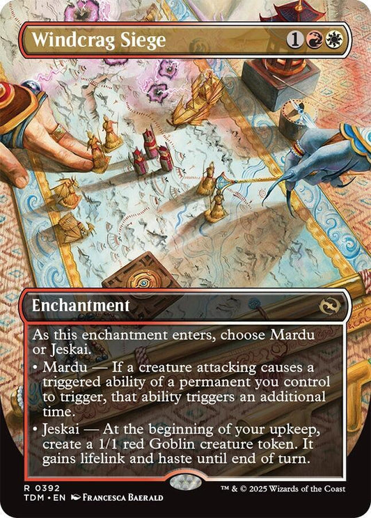 Windcrag Siege (Borderless) - Tarkir: Dragonstorm (TDM) NM *FOIL*