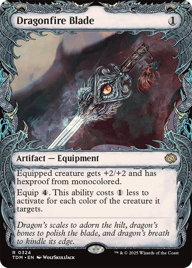 Dragonfire Blade (Showcase) - Tarkir: Dragonstorm (TDM) NM