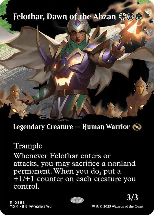 Felothar, Dawn of the Abzan (Borderless) - Tarkir: Dragonstorm (TDM) NM *FOIL*