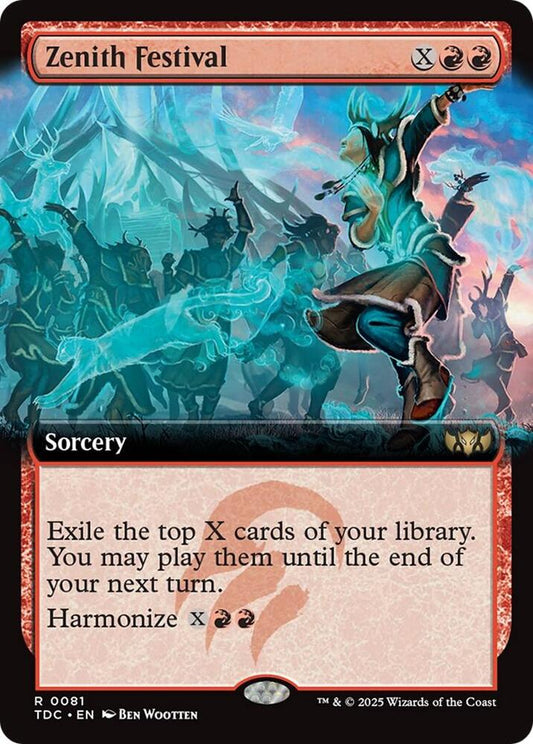 Zenith Festival (Extended Art) - Commander: Tarkir: Dragonstorm (TDC) NM